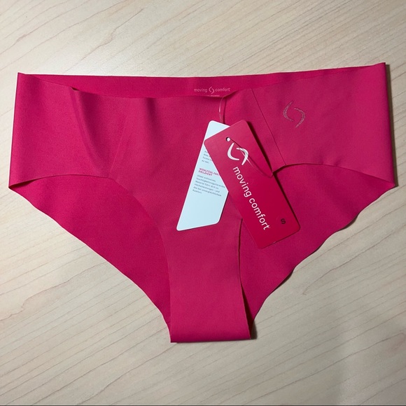 NWT Women's Moving Comfort Out-of-Sight Bikini Panties, Power Pink, Size S - Picture 2 of 5